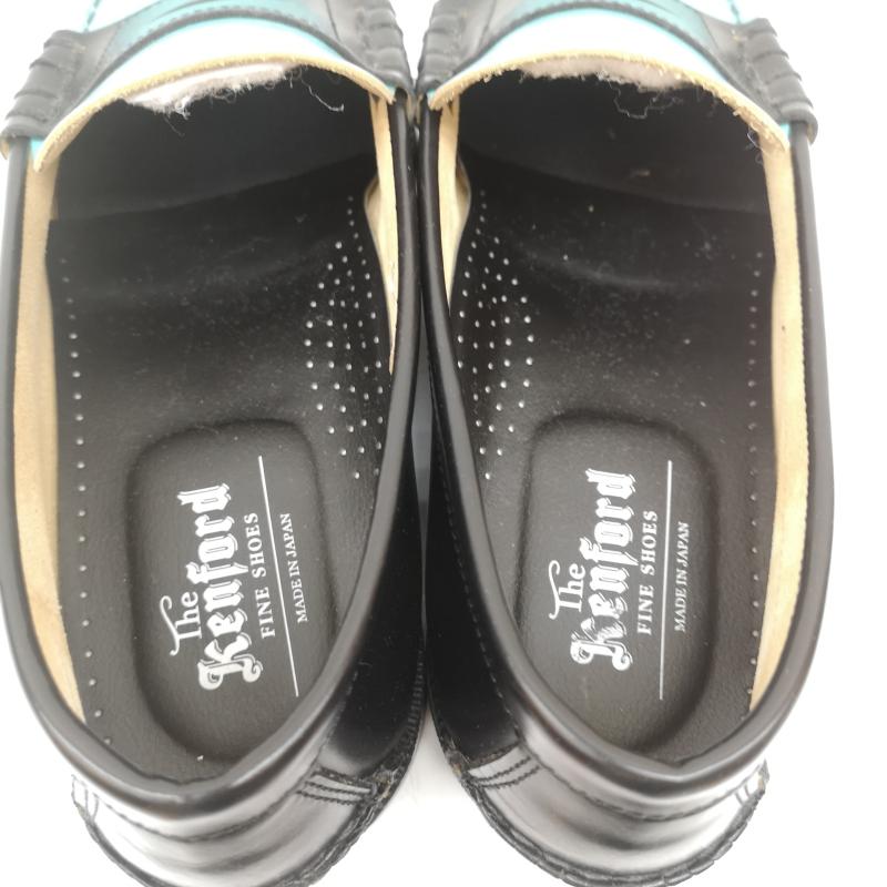 ケンフォード KENFORD ローファー ローファー EMBOSSED LOAFERS BLACK TURQUOISE ローファー 27.0cm メンズ USED 古着 中古 50166737