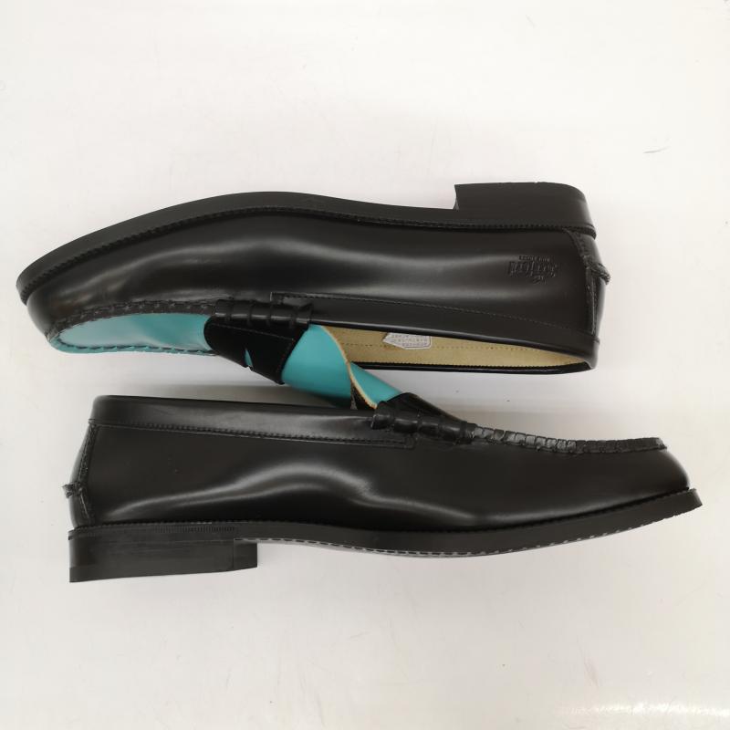 ケンフォード KENFORD ローファー ローファー EMBOSSED LOAFERS BLACK TURQUOISE ローファー 27.0cm メンズ USED 古着 中古 50166737