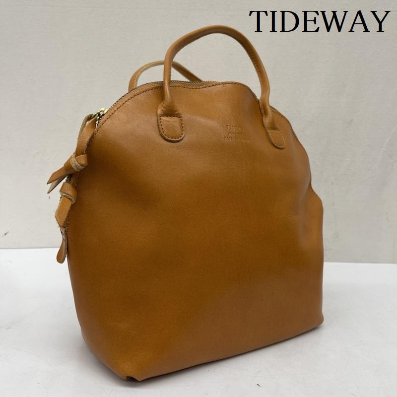 タイドウェイ TIDEWAY トートバッグ トートバッグ LIGHT LEATHER BOSTON レザー トートバッグ - 茶 / ブラウン / brown レディース USED 古着 中古 50166739