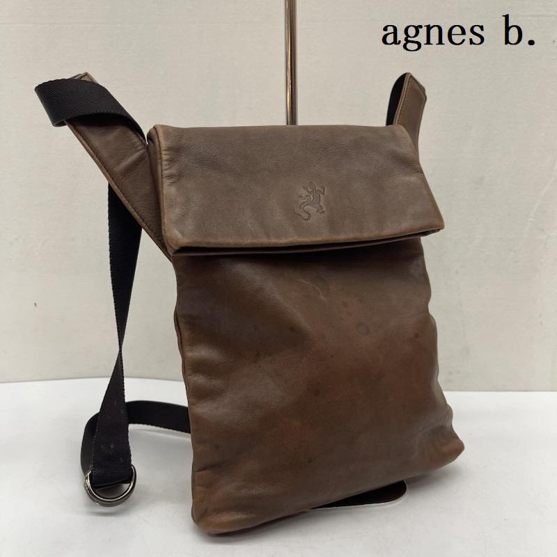 アニエス・ベー agnes b. ショルダーバッグ ショルダーバッグ レザー ショルダーバッグ 斜めがけ - 茶 / ブラウン / brown レディース USED 古着 中古 50166741