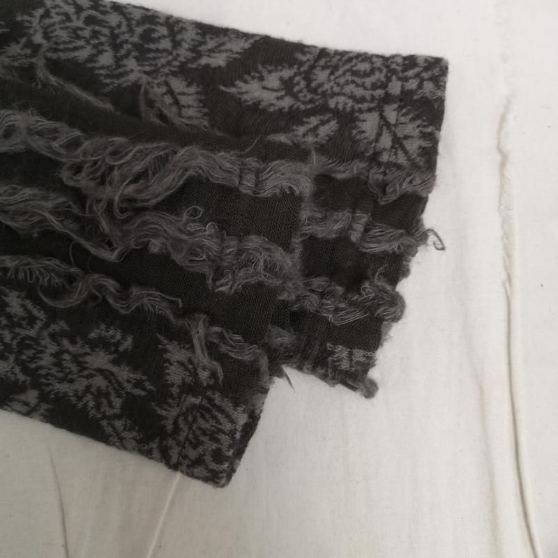 ロエン ROEN カットソー 長袖 クラッシュ ジャガード ヘンリーネック ロングスリーブ Tシャツ カットソー 44 灰 / グレー / gray メンズ USED 古着 中古 50166755