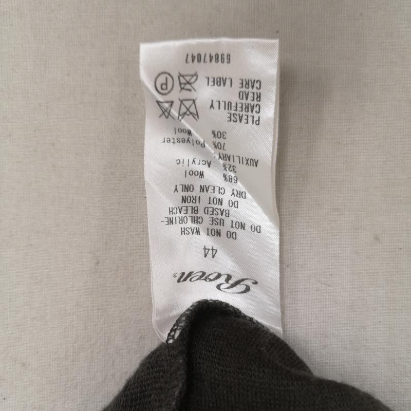 ロエン ROEN カットソー 長袖 クラッシュ ジャガード ヘンリーネック ロングスリーブ Tシャツ カットソー 44 灰 / グレー / gray メンズ USED 古着 中古 50166755
