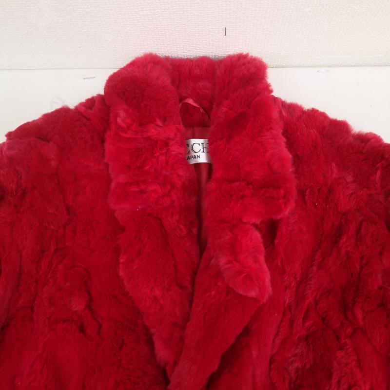 古着 USED コート 毛皮、ファー FLECHE レッキス ラビット 毛皮 ファー ハーフ丈 コート アウター 赤 / レッド / red レディース USED 古着 中古 50166759