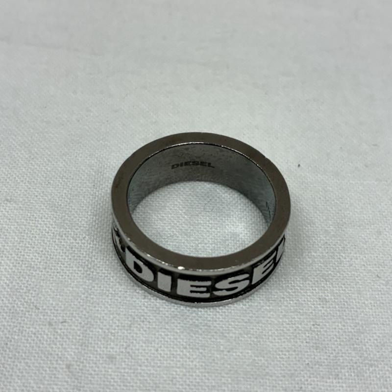 ディーゼル DIESEL アクセサリー 指輪 ステンレス スチール シルバー カラー エンボス ロゴ リング 19号 - メンズ USED 古着 中古 50166761