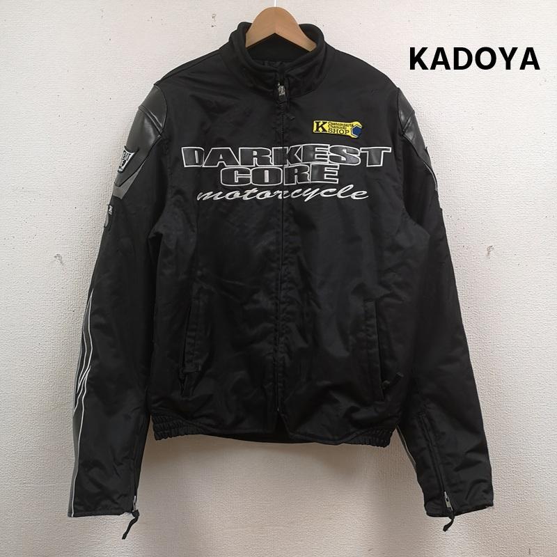 カドヤ KADOYA ジャケット、上着 ライダース DARKEST CORE シリーズ バイク ライディング レーシング プロテクター ジャケット 3L 黒 / ブラック / black メンズ USED 古着 中古 50166762