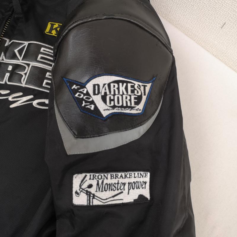 カドヤ KADOYA ジャケット、上着 ライダース DARKEST CORE シリーズ バイク ライディング レーシング プロテクター ジャケット 3L 黒 / ブラック / black メンズ USED 古着 中古 50166762