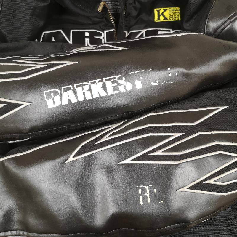 カドヤ KADOYA ジャケット、上着 ライダース DARKEST CORE シリーズ バイク ライディング レーシング プロテクター ジャケット 3L 黒 / ブラック / black メンズ USED 古着 中古 50166762