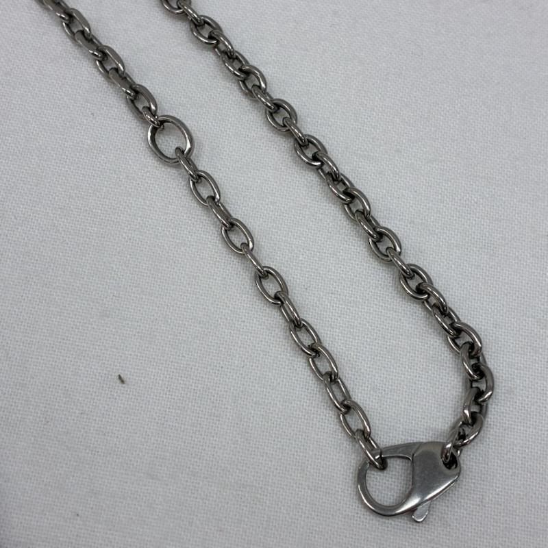 ディーゼル DIESEL アクセサリー ネックレス、ペンダント ステンレス スチール シルバー カラー ドッグタグ チェーン ネックレス - メンズ USED 古着 中古 50166763