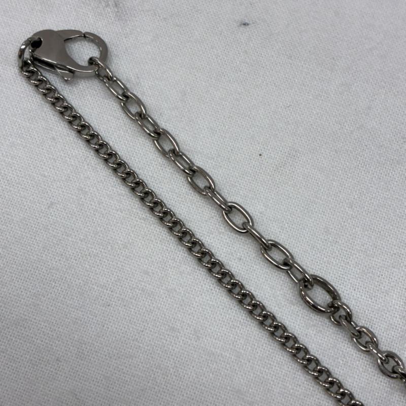ディーゼル DIESEL アクセサリー ネックレス、ペンダント ステンレス スチール シルバー カラー ドッグタグ チェーン ネックレス - メンズ USED 古着 中古 50166765