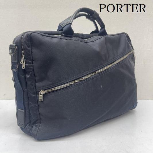 ポーター PORTER ブリーフケース、書類かばん ブリーフケース、書類かばん 2WAY ブリーフケース ナイロン リュック 書類鞄 - 紺 / ネイビー / navy メンズ USED 古着 中古 50166771