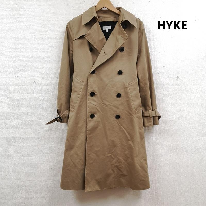 ハイク HYKE コート コート一般 日本製 エポーレット ウエストベルト ロングコート トレンチ コート 1 ベージュ / ベージュ / beige レディース USED 古着 中古 50166773