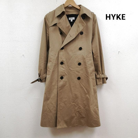 ハイク HYKE コート コート一般 日本製 エポーレット ウエストベルト ロングコート トレンチ コート 1 ベージュ / ベージュ / beige レディース USED 古着 中古 50166773