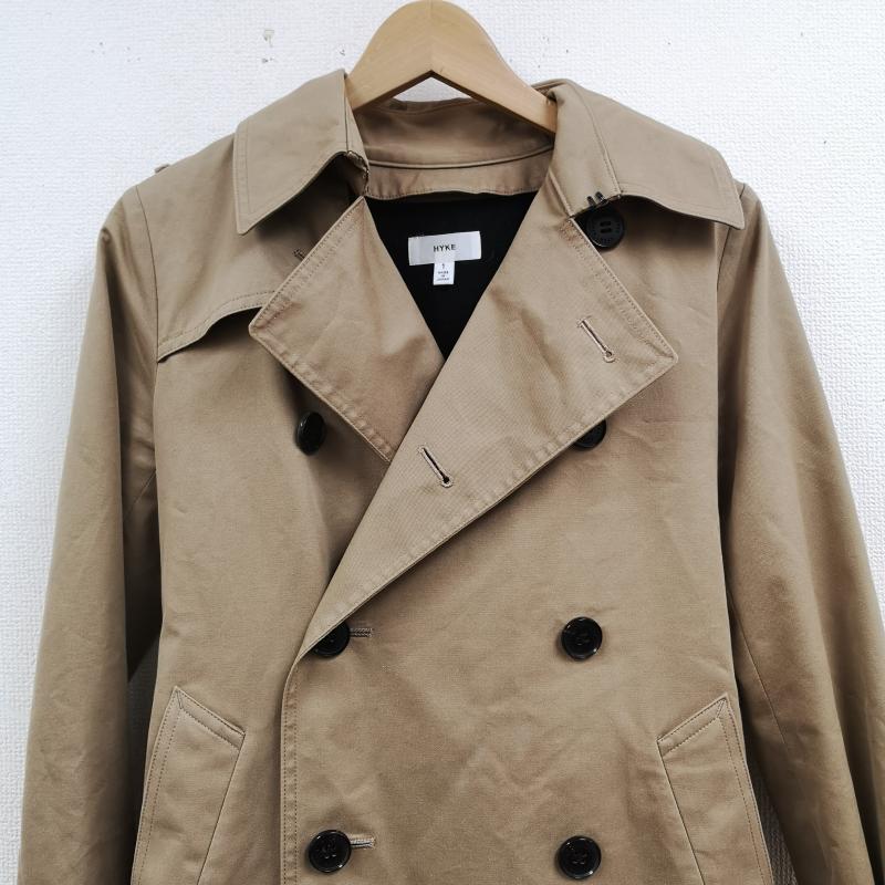 ハイク HYKE コート コート一般 日本製 エポーレット ウエストベルト ロングコート トレンチ コート 1 ベージュ / ベージュ / beige レディース USED 古着 中古 50166773