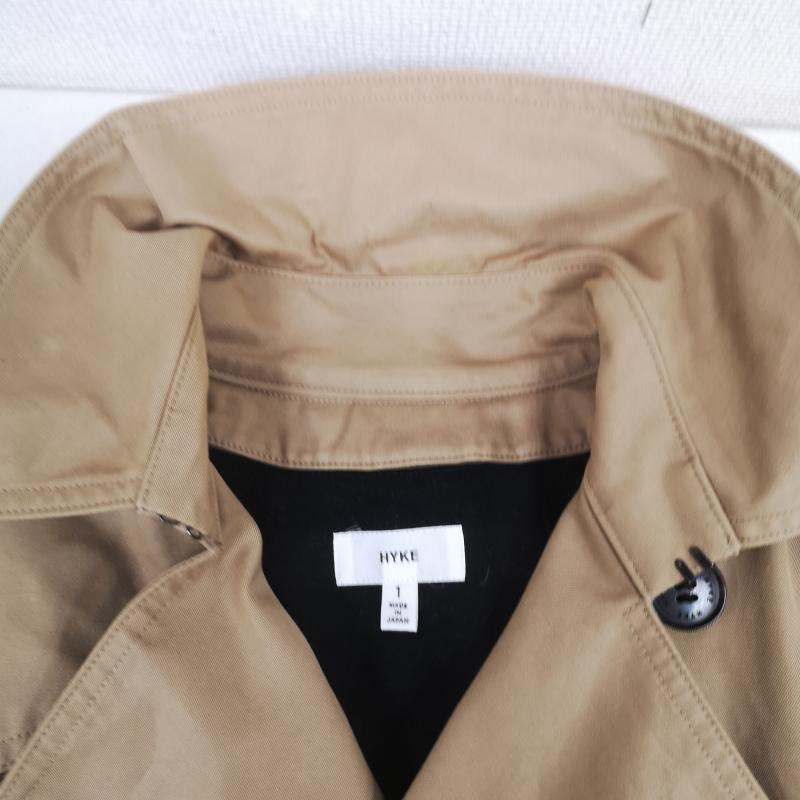 ハイク HYKE コート コート一般 日本製 エポーレット ウエストベルト ロングコート トレンチ コート 1 ベージュ / ベージュ / beige レディース USED 古着 中古 50166773