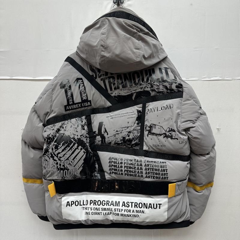 アヴィレックス AVIREX ジャケット、上着 ダウンジャケット アポロ ダウン ジャケット 6112163 XL 灰 / グレー / gray メンズ USED 古着 中古 50166778