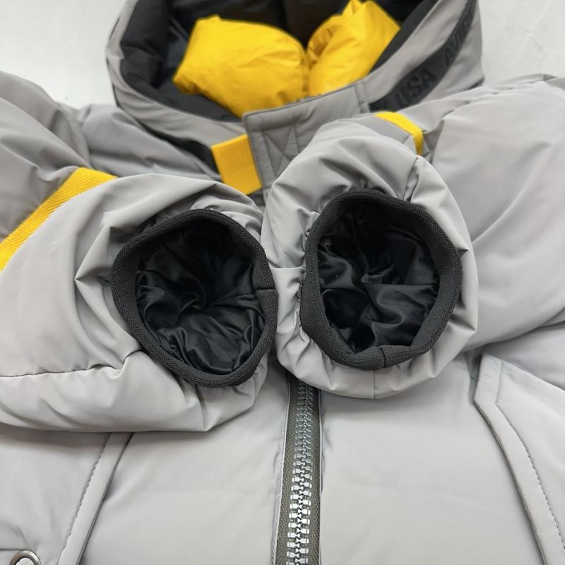 アヴィレックス AVIREX ジャケット、上着 ダウンジャケット アポロ ダウン ジャケット 6112163 XL 灰 / グレー / gray メンズ USED 古着 中古 50166778