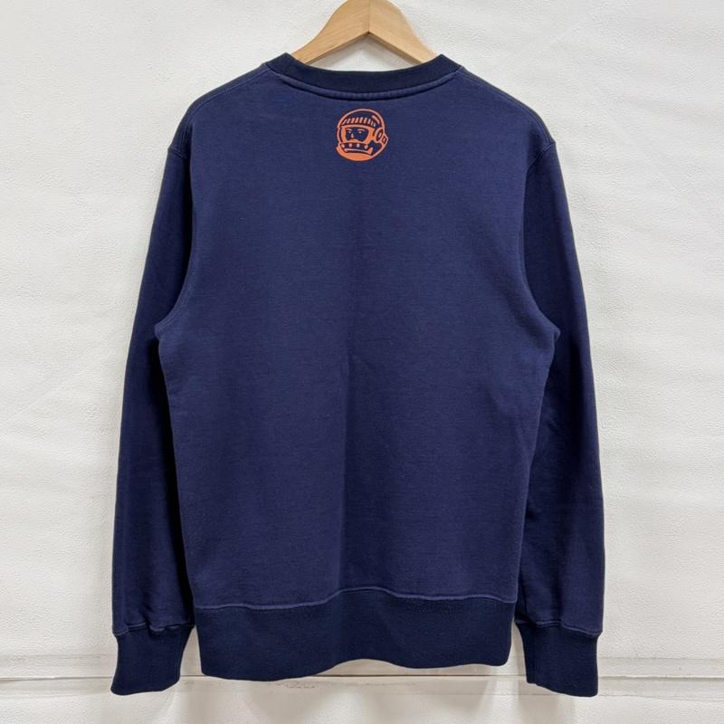ビリオネア・ボーイズ・クラブ BILLIONAIRE BOYS CLUB トレーナー 長袖 クルーネック スウェット トレーナー ロゴ プリント グラフィック 宇宙飛行士 裏起毛 S ロゴ、文字 X プリント 紺 / ネイビー / navy X マルチカラー / マルチカラー / multicolor メンズ USED 古着 中古 50166779