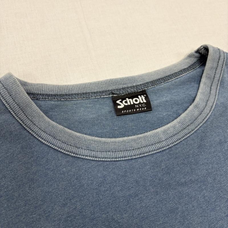 ショット schott Tシャツ 半袖 半袖 ウォッシュ加工 ドラゴン ヤシの木 刺繍 Tシャツ XL 刺繍 青 / ブルー / blue X ベージュ / ベージュ / beige X 白 / ホワイト / white メンズ USED 古着 中古 50166780