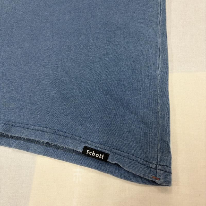 ショット schott Tシャツ 半袖 半袖 ウォッシュ加工 ドラゴン ヤシの木 刺繍 Tシャツ XL 刺繍 青 / ブルー / blue X ベージュ / ベージュ / beige X 白 / ホワイト / white メンズ USED 古着 中古 50166780