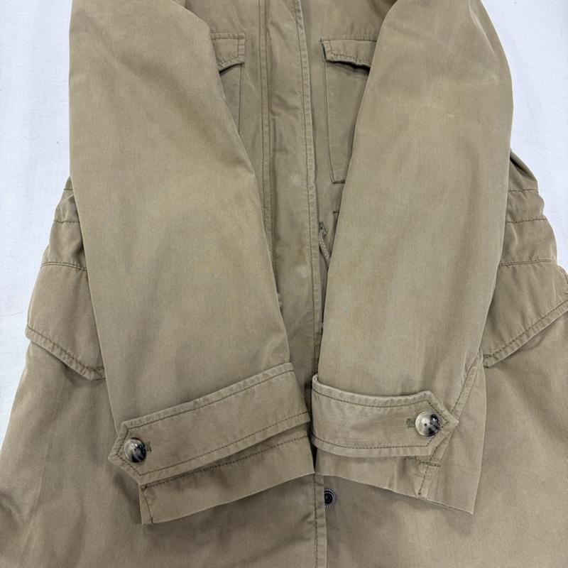 ディーゼル DIESEL ジャケット、上着 ジャンパー、ブルゾン ミリタリー コート ジャケット ダブルジップ レースアップ スピンドル モッズコート Y2K L 無地 カーキ / カーキ / khaki X オリーブグリーン / オリーブグリーン / レディース USED 古着 中古 50166789