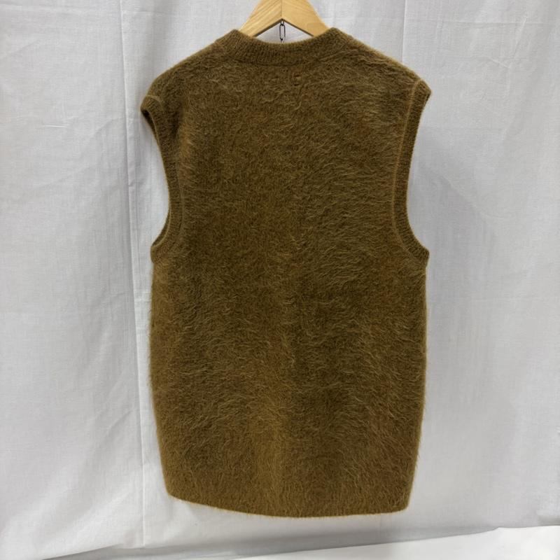 アンフィル unfil ベスト ベスト ストレッチ スーパーキッドモヘア ニットベスト stretch superkid mohair vest WWFL-UW122 1 無地 茶 / ブラウン / brown レディース USED 古着 中古 50166791