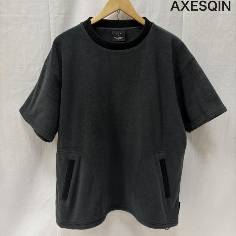 アクシーズクイン AXESQUIN トップス トップス レトロフリースTシャツ 半袖プルオーバー RETRO FLEECE TEE 321085 S 無地 ダークグレー / ダークグレー / メンズ USED 古着 中古 50166792