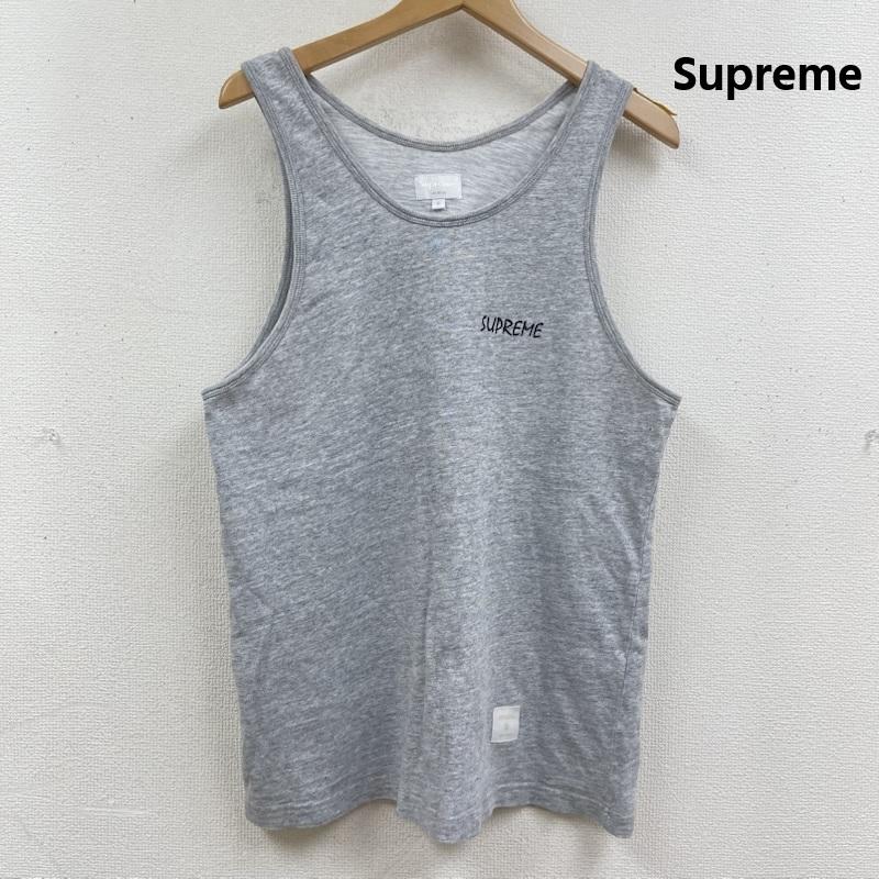 シュプリーム Supreme タンクトップ タンクトップ classic logo tank top クラシック ロゴ プリント タンクトップ S 灰 / グレー / gray メンズ USED 古着 中古 50166796