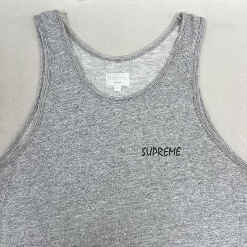 シュプリーム Supreme タンクトップ タンクトップ classic logo tank top クラシック ロゴ プリント タンクトップ S 灰 / グレー / gray メンズ USED 古着 中古 50166796