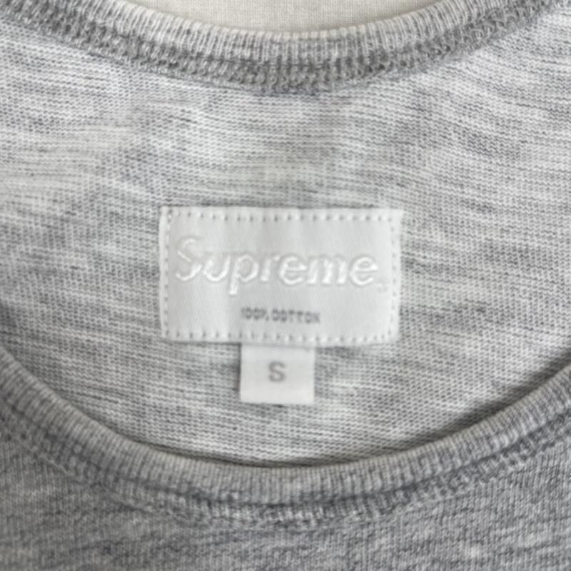 シュプリーム Supreme タンクトップ タンクトップ classic logo tank top クラシック ロゴ プリント タンクトップ S 灰 / グレー / gray メンズ USED 古着 中古 50166796
