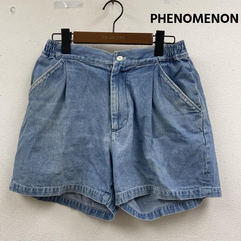 フェノメノン PHENOMENON パンツ ショートパンツ 日本製 ツータック デニム ショート パンツ ショーツ M インディゴ / インディゴ / Indigo レディース USED 古着 中古 50166797