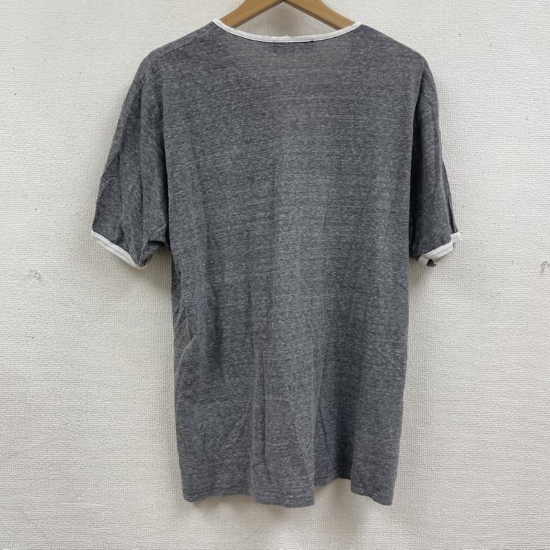 ヒステリックグラマー HYSTERIC GLAMOUR Tシャツ 半袖 ヒスガール プリント ヘンリーネック リンガー Tシャツ カットソー 0212ct14 L 灰 / グレー / gray メンズ USED 古着 中古 50166799