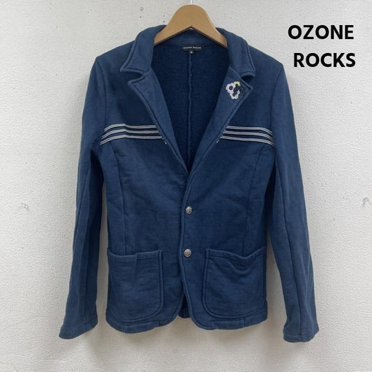 オゾン ロックス OZONE ROCKS ジャケット、上着 ジャケット、ブレザー Y2k 90s 00s スウェット生地 スクール ジャケット ブレザー S 紺 / ネイビー / navy レディース USED 古着 中古 50166800