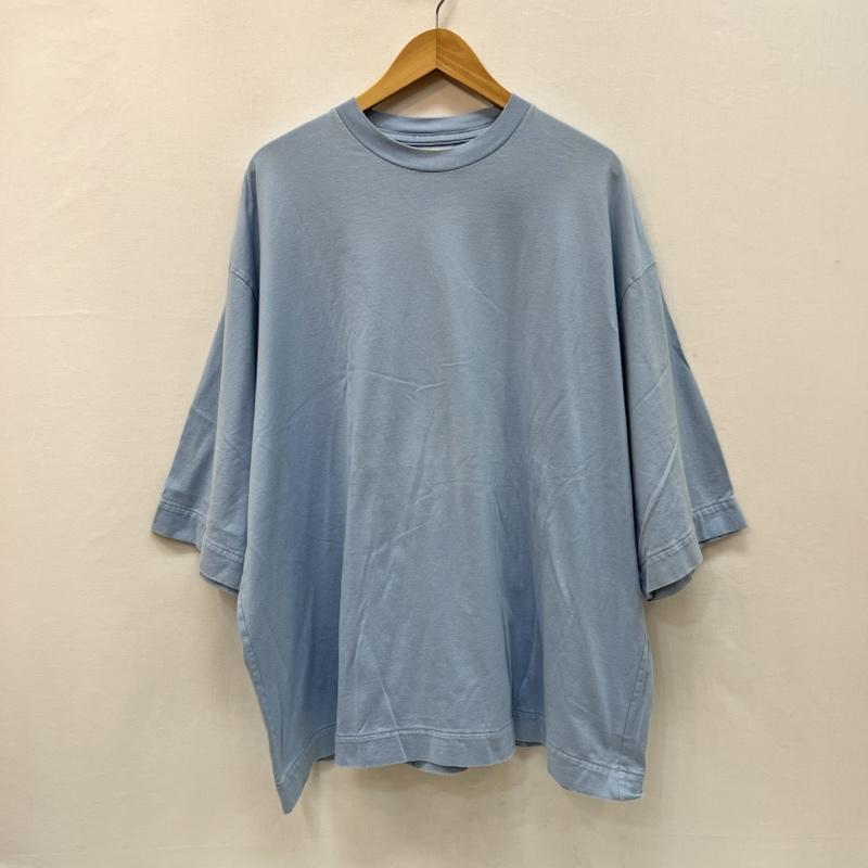 ブラームス BLURHMS Tシャツ 半袖 スビンコットン リップル生地 スーパーサイズ Tシャツ BHS21S013 - 水色 / ライトブルー / メンズ USED 古着 中古 50166803