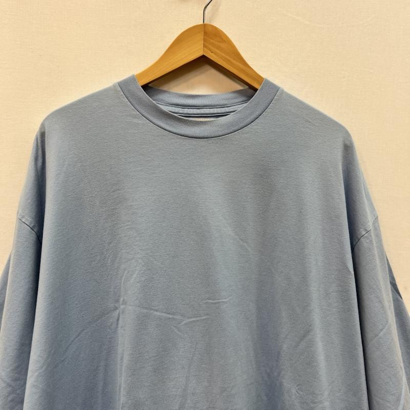 ブラームス BLURHMS Tシャツ 半袖 スビンコットン リップル生地 スーパーサイズ Tシャツ BHS21S013 - 水色 / ライトブルー / メンズ USED 古着 中古 50166803