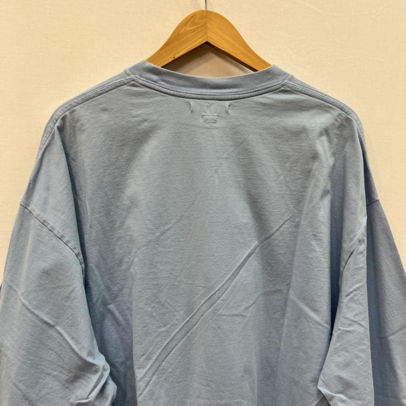 ブラームス BLURHMS Tシャツ 半袖 スビンコットン リップル生地 スーパーサイズ Tシャツ BHS21S013 - 水色 / ライトブルー / メンズ USED 古着 中古 50166803