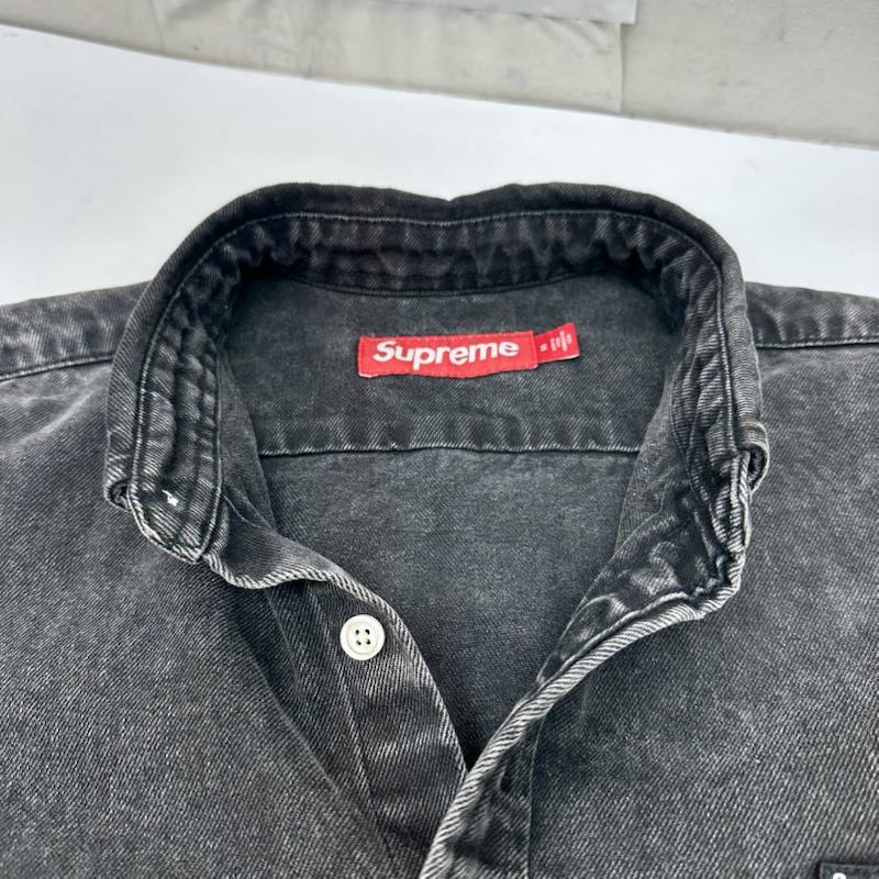 シュプリーム Supreme シャツ、ブラウス 長袖 25AW Small Box Denim Shirt ブラック デニム シャツ S 黒 / ブラック / black メンズ USED 古着 中古 50166807