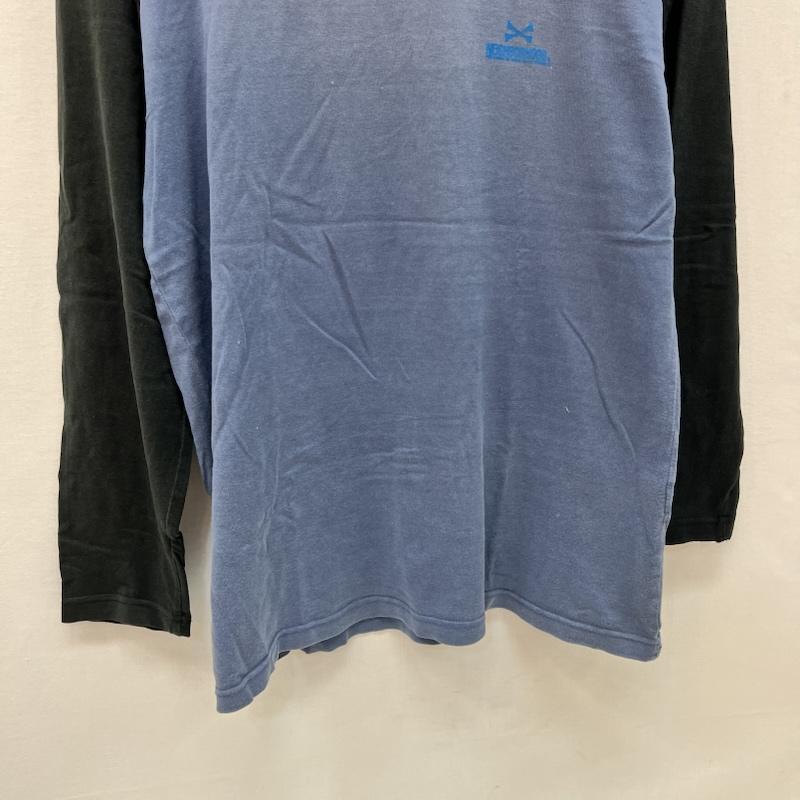 ネイバーフッド NEIGHBORHOOD Tシャツ 長袖 00s クロスボーン ロゴ ラグラン Tシャツ L 黒 / ブラック / black X 青 / ブルー / blue メンズ USED 古着 中古 50166808