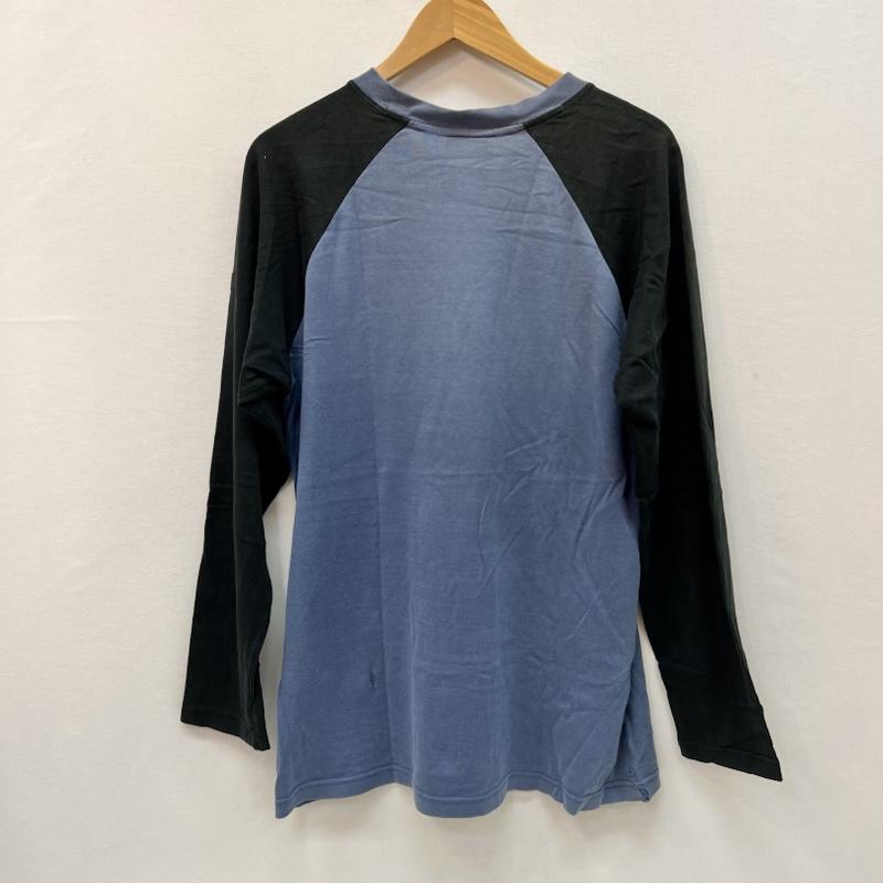 ネイバーフッド NEIGHBORHOOD Tシャツ 長袖 00s クロスボーン ロゴ ラグラン Tシャツ L 黒 / ブラック / black X 青 / ブルー / blue メンズ USED 古着 中古 50166808