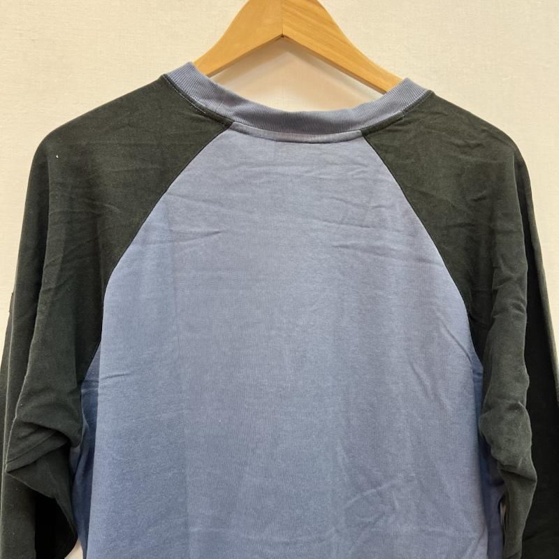 ネイバーフッド NEIGHBORHOOD Tシャツ 長袖 00s クロスボーン ロゴ ラグラン Tシャツ L 黒 / ブラック / black X 青 / ブルー / blue メンズ USED 古着 中古 50166808
