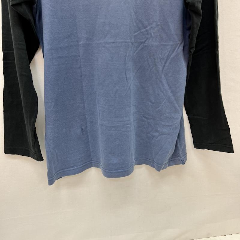 ネイバーフッド NEIGHBORHOOD Tシャツ 長袖 00s クロスボーン ロゴ ラグラン Tシャツ L 黒 / ブラック / black X 青 / ブルー / blue メンズ USED 古着 中古 50166808