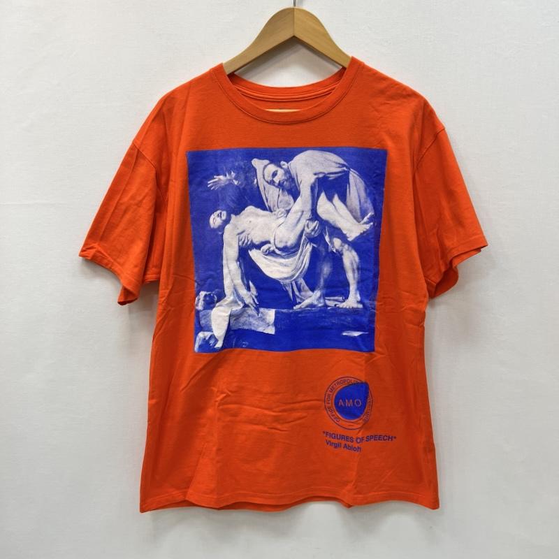 古着 USED Tシャツ 半袖 ヴァージル・アブロー Virgil Abloh 個展 Figures of Speech Tシャツ L 橙 / オレンジ / orange メンズ USED 古着 中古 50166814