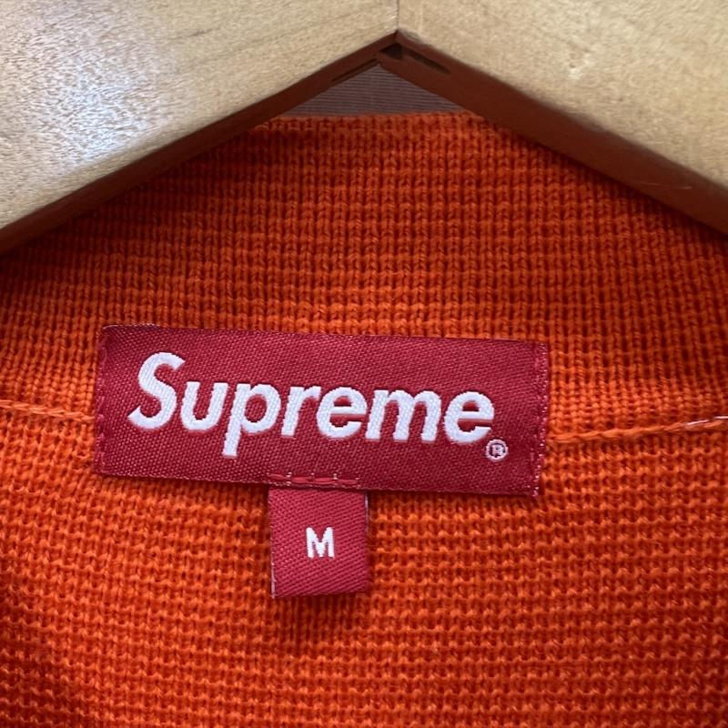 シュプリーム Supreme ニット、セーター 長袖 20AW Checkerboard Zip Up Sweater ジップ アップ セーター M 橙 / オレンジ / orange メンズ USED 古着 中古 50166815