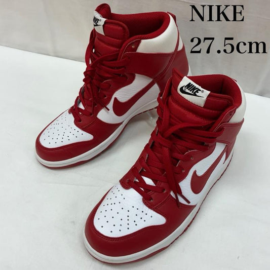 ナイキ NIKE スニーカー スニーカー 00s DUNK HI White Varsity Red 317982-162 ダンク ハイカット スニーカー 2009年製 27.5cm メンズ USED 古着 中古 50166816