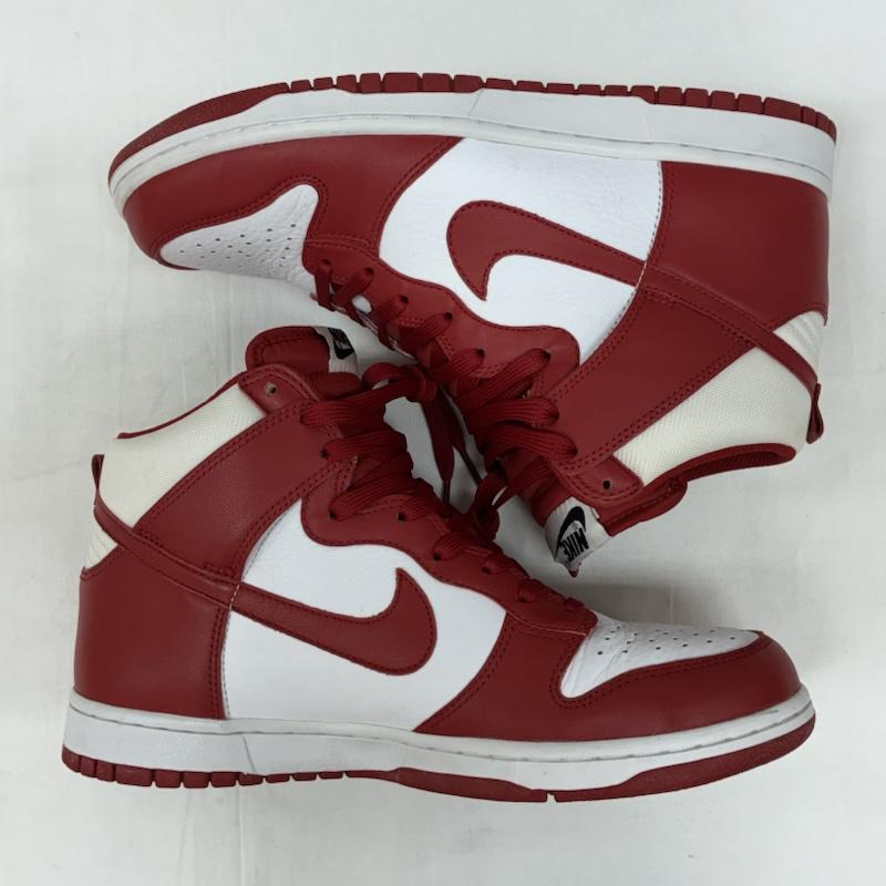 ナイキ NIKE スニーカー スニーカー 00s DUNK HI White Varsity Red 317982-162 ダンク ハイカット スニーカー 2009年製 27.5cm メンズ USED 古着 中古 50166816