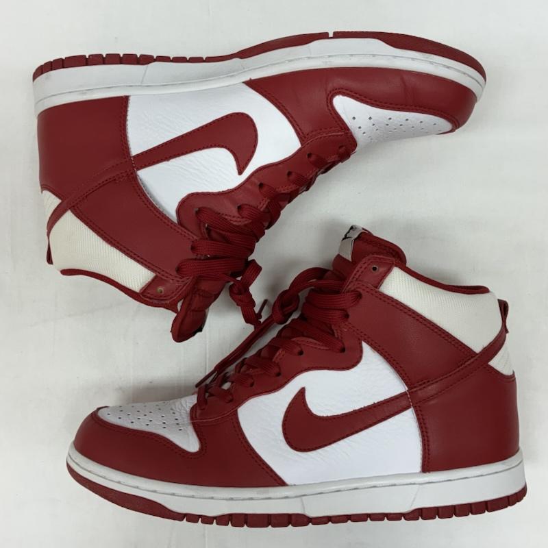ナイキ NIKE スニーカー スニーカー 00s DUNK HI White Varsity Red 317982-162 ダンク ハイカット スニーカー 2009年製 27.5cm メンズ USED 古着 中古 50166816