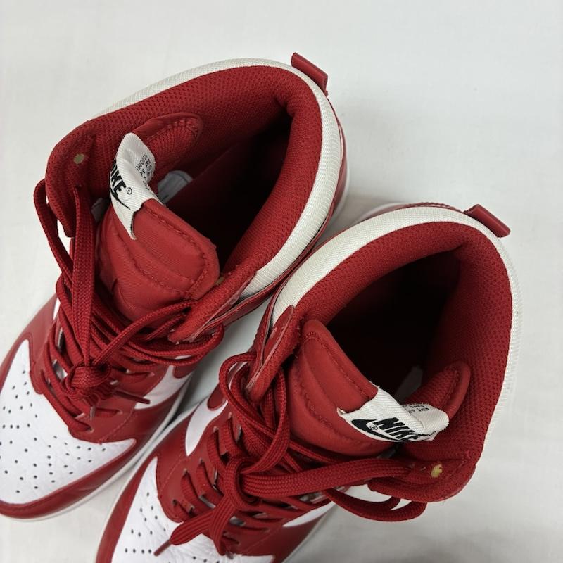 ナイキ NIKE スニーカー スニーカー 00s DUNK HI White Varsity Red 317982-162 ダンク ハイカット スニーカー 2009年製 27.5cm メンズ USED 古着 中古 50166816