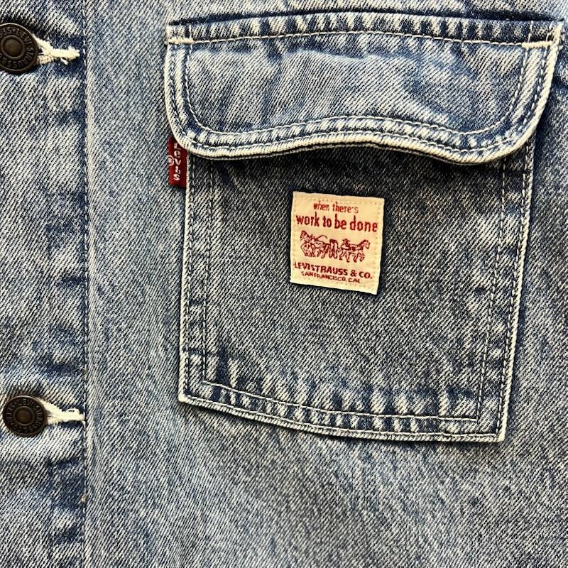 リーバイス Levi s ジャケット、上着 ジャンパー、ブルゾン WORKWEAR デニムエンジニアコート カバーオール L メンズ USED 古着 中古 50166817