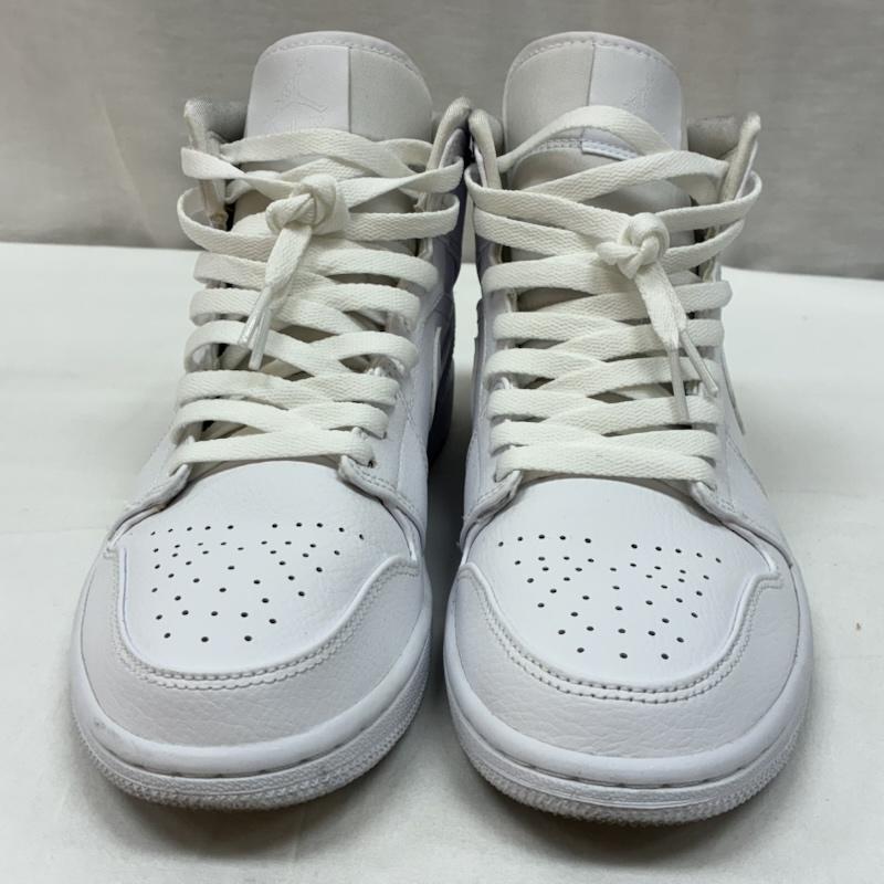 ナイキ NIKE スニーカー スニーカー AIR JORDAN 1 MID Triple White 554724-129 エアジョーダン 1 ミッド スニーカー 26.0cm メンズ USED 古着 中古 50166818