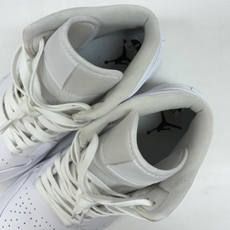 ナイキ NIKE スニーカー スニーカー AIR JORDAN 1 MID Triple White 554724-129 エアジョーダン 1 ミッド スニーカー 26.0cm メンズ USED 古着 中古 50166818