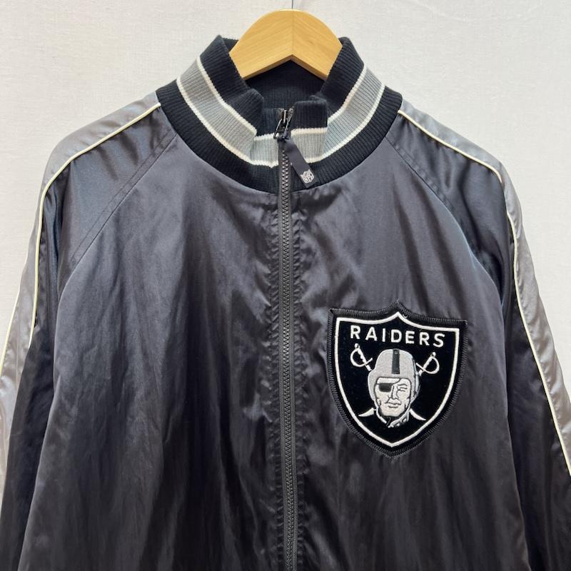 古着 USED ジャケット、上着 ジャンパー、ブルゾン NFL RAIDERS レイダース ナイロンジャケット XL 黒 / ブラック / black メンズ USED 古着 中古 50166819